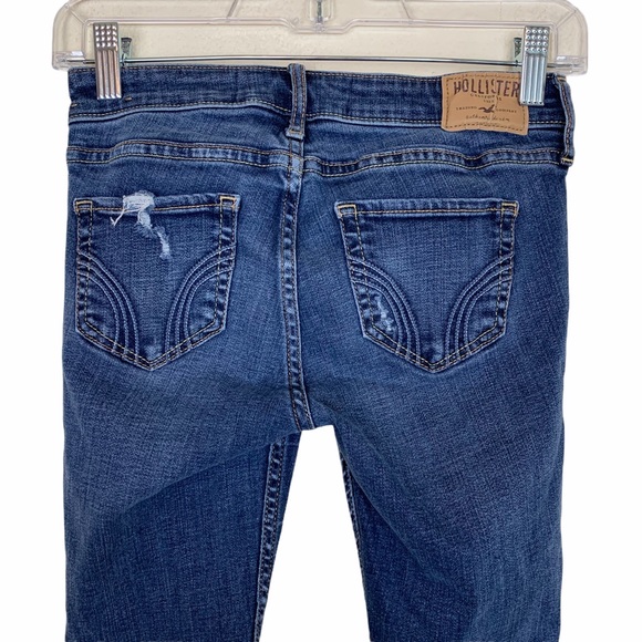 Hollister Super Skinny Distressed Raw Hem Jeans 0 - Picture 5 of 8